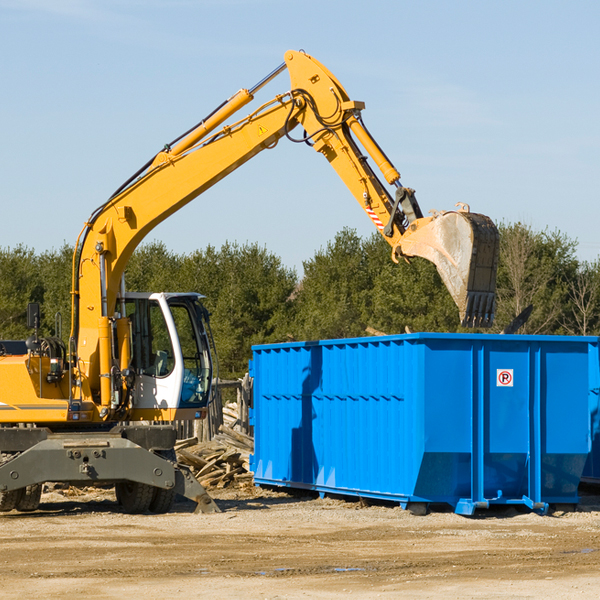 what size residential dumpster rentals are available in Jansen NE